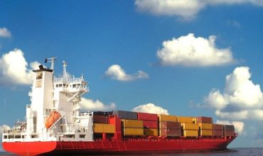 container ship full of cargo
