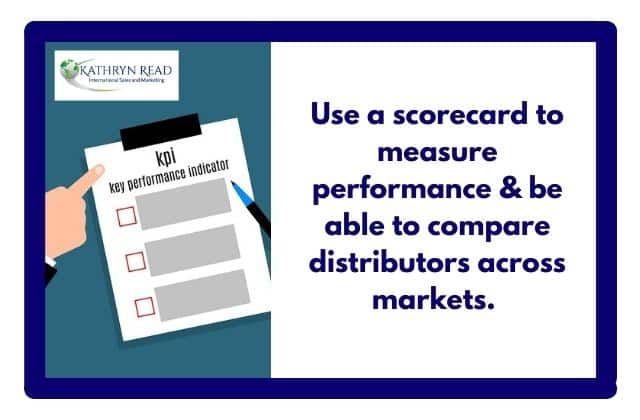 Use a scorecard during the distributor performance review