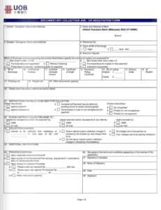 Documentary Collection Order Draft Outward documentary collection: cash against documents procedure